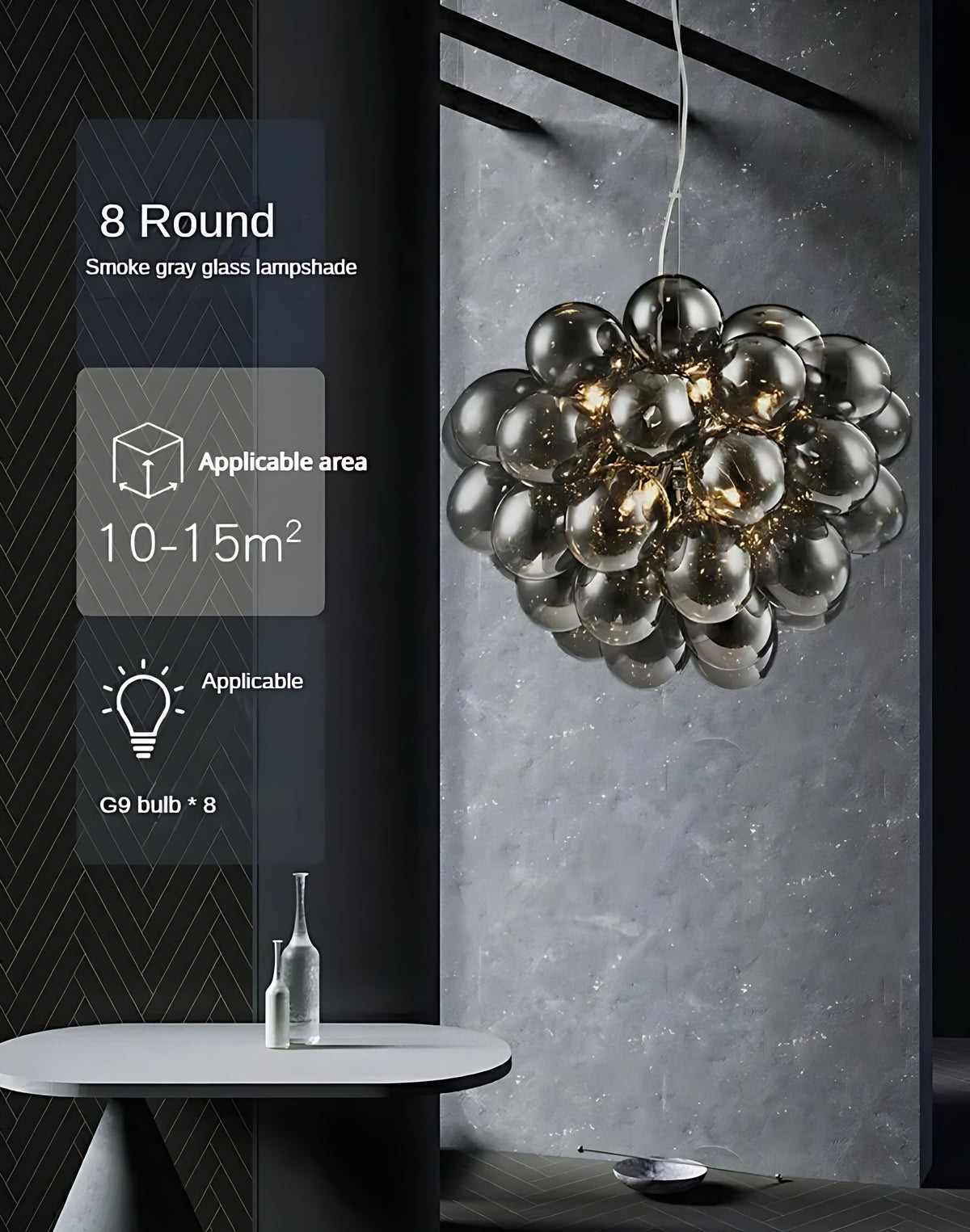 Modern Balloon Glass LED Pendant  Light / Ruchi