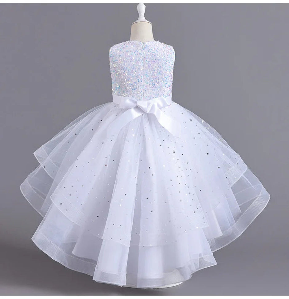 Sleeveless Cotton Flower Girl Dress For Wedding / Ruchi