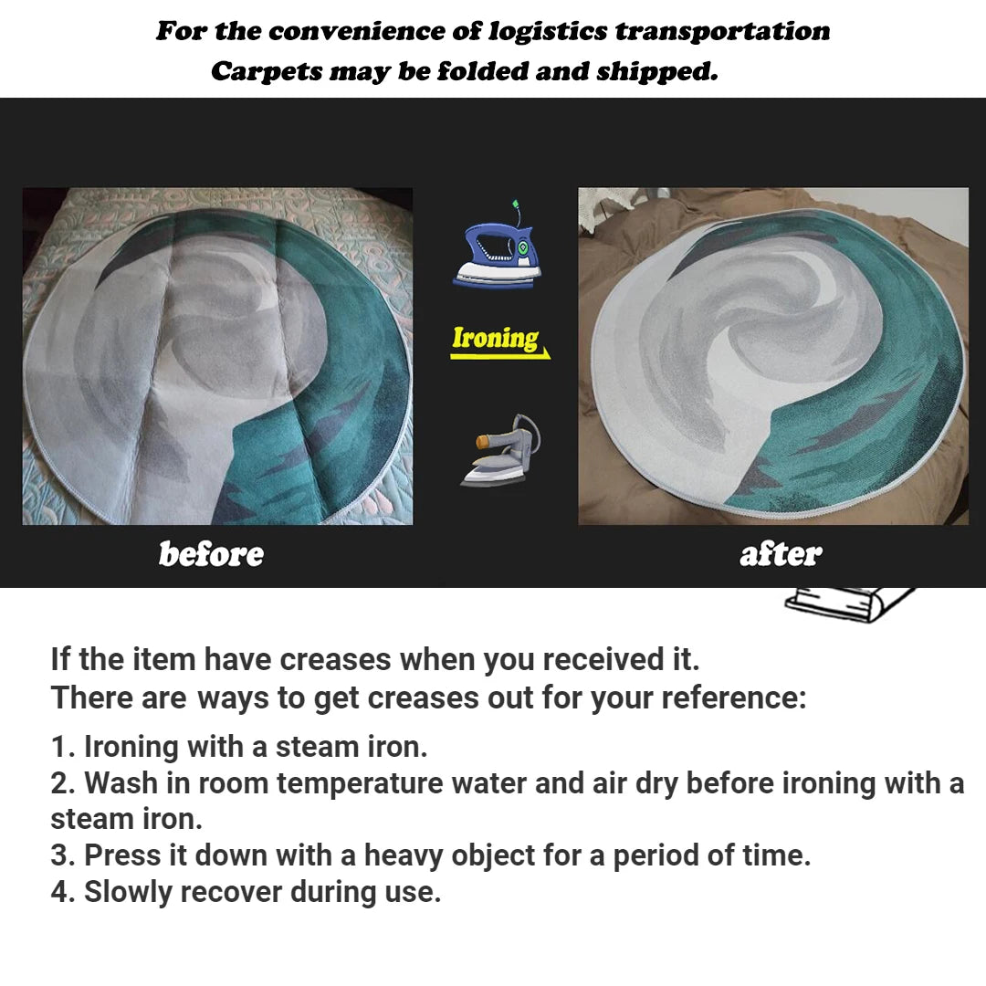 Long Non-Slip Polyester Hallway Runner Rug / Ruchi