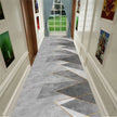 Geometric Non-Slip Polyester Hallway Runner Rug / Ruchi