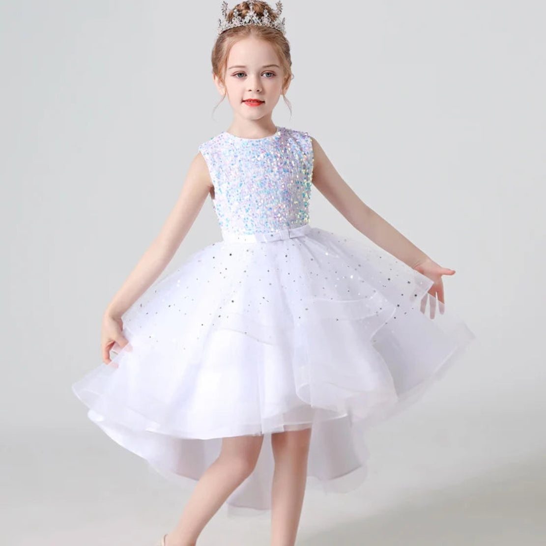 Sleeveless Cotton Flower Girl Dress For Wedding / Ruchi