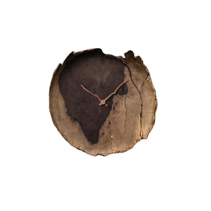 Wood Themed Round Wall Clock / Ruchi