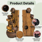 Wood-themed Resin LED Indoor Outdoor Waterfall Fountain / Ruchi