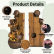 Wood-themed Resin LED Indoor Outdoor Waterfall Fountain / Ruchi
