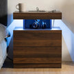 Wooden Smart LED Nightstand Set of 2 / Ruchi