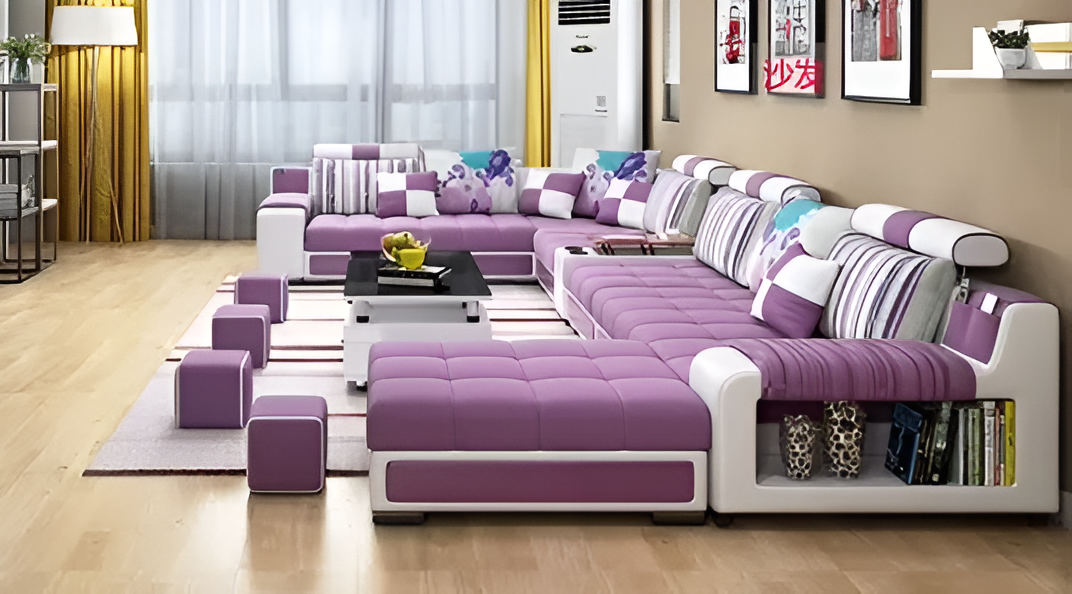 Multifunctional Contemporary Fabric Sectional Sofa / Ruchi