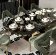 95 Inch Marble Dining Table Set For 8