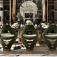 95 Inch Marble Dining Table Set For 8