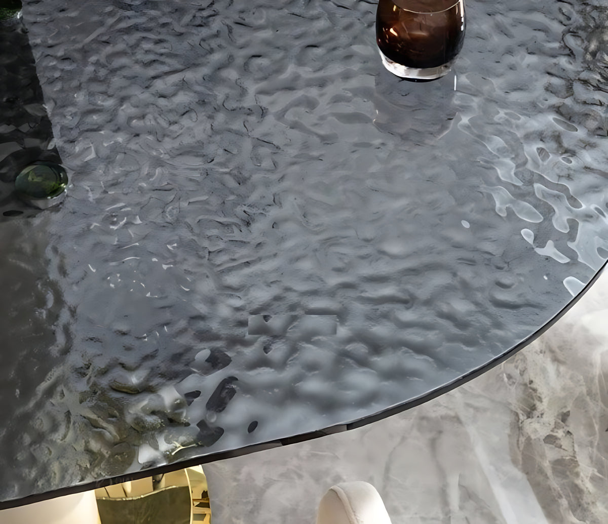 Glass Top Dining Table Set With 6 Chairs / Ruchi