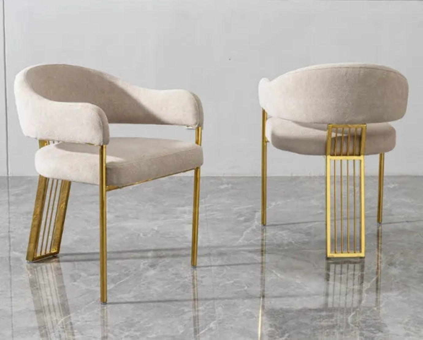 Glass Top Dining Table Set With 6 Chairs / Ruchi 
