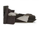 Golden Metallic Veins Design Velvet Bed / Ruchi