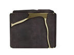 Golden Metallic Veins Design Velvet Bed / Ruchi