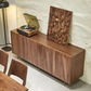 Geometric Design Modern Wooden Buffet Table / Ruchi