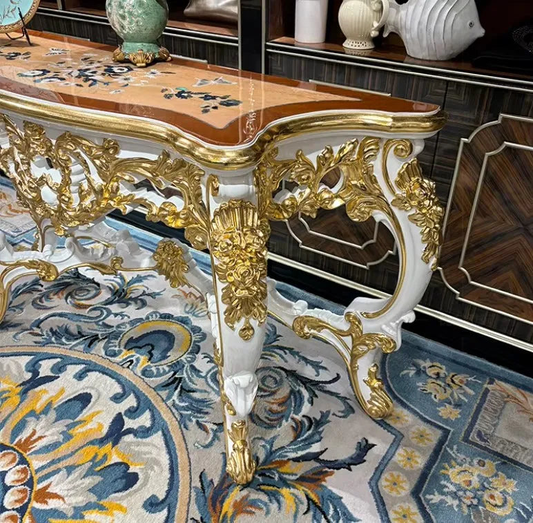 Luxurious European Wooden Accent Table / Ruchi