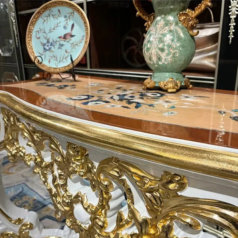 Luxurious European Wooden Accent Table / Ruchi