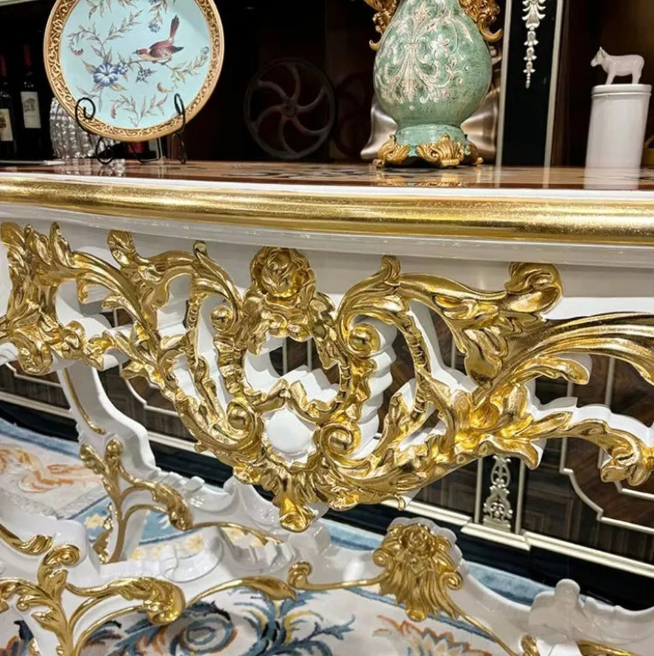 Luxurious European Wooden Accent Table / Ruchi