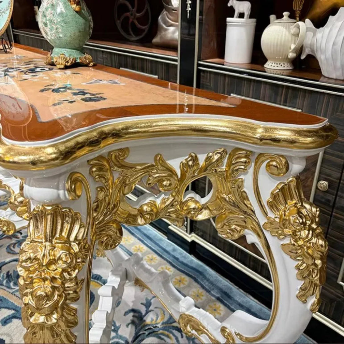 Luxurious European Wooden Accent Table / Ruchi