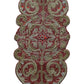 Red Stone Beaded Table Runner / Ruchi