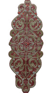 Red Stone Beaded Table Runner / Ruchi