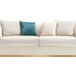 Post Modern 3 Pieces Fabric Upholstered Sofa Set / Ruchi