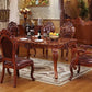 European Leather Upholstered Dining Chairs Set Of 4 / Ruchi