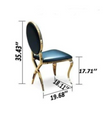 6 Piece Leather Luxurious Dining Chair Set