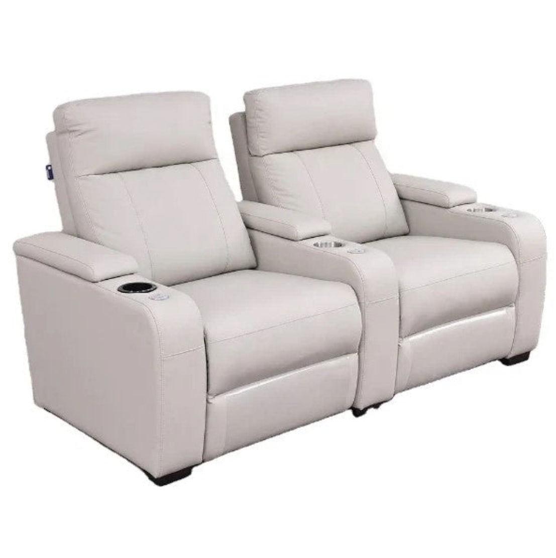 Multifunctional Theater LED Leather Power Recliner Sofa / Ruchi 