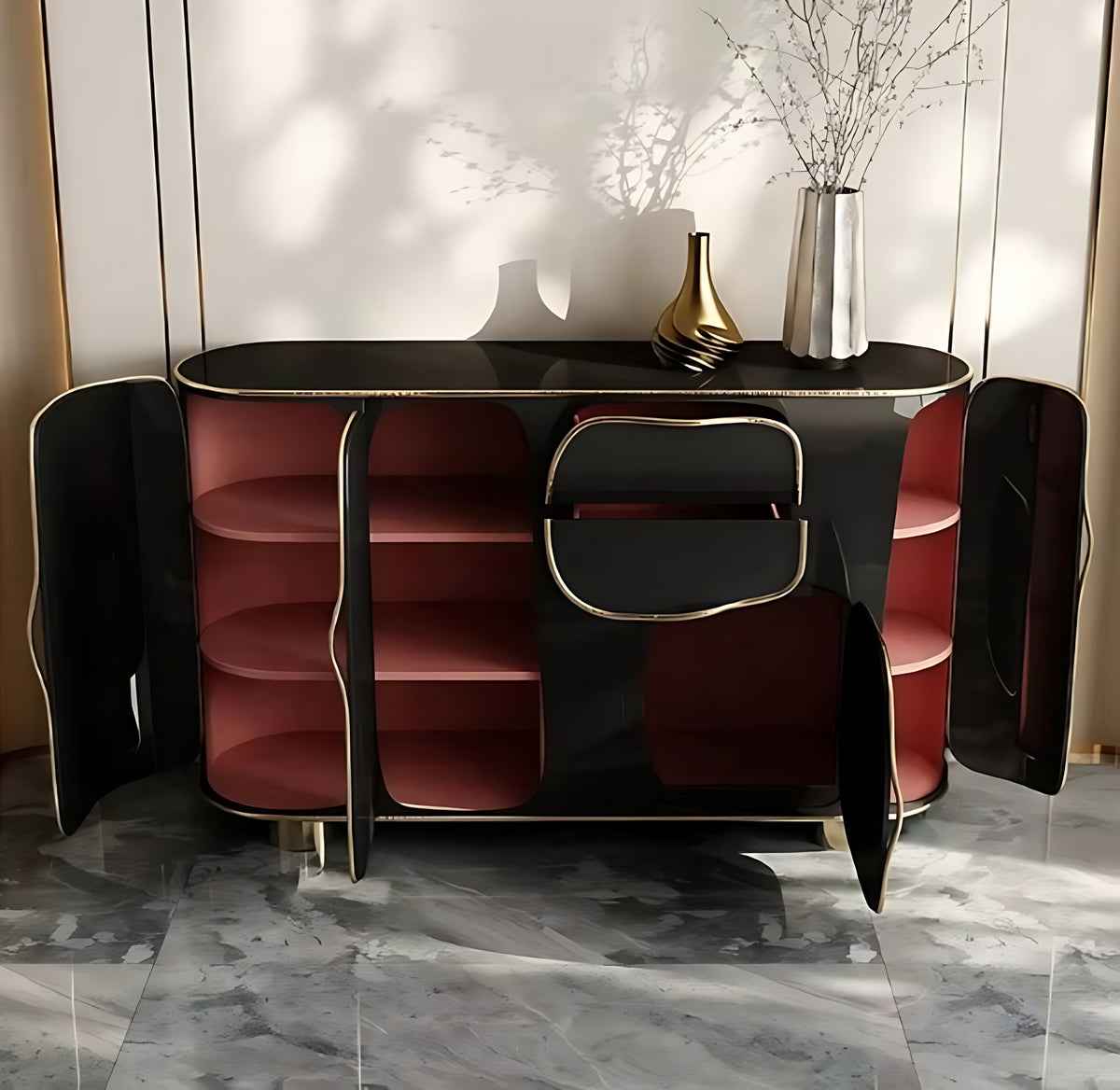 Modern Wooden Buffet Table / Ruchi
