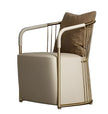 High Comfort Leather Accent Chair Set Of 2 / Ruchi
