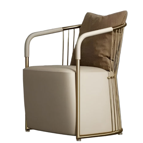 High Comfort Leather Accent Chair Set Of 2 / Ruchi