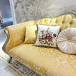 Printed Fabric Upholstered European Sofa Set