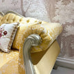 Printed Fabric Upholstered European Sofa Set