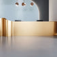 Golden Luxury Wooden Reception Desk / Ruchi