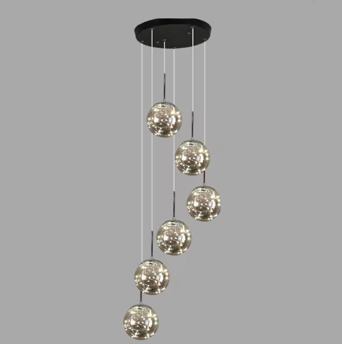 LED Ball Pendant Light Chandelier For Staircase