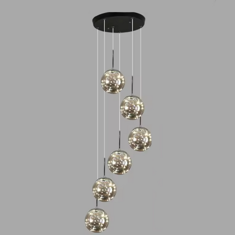 LED Ball Pendant Light Chandelier For Staircase