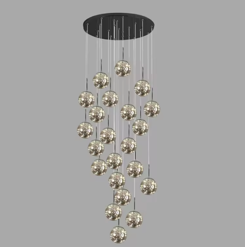 LED Ball Pendant Light Chandelier For Staircase