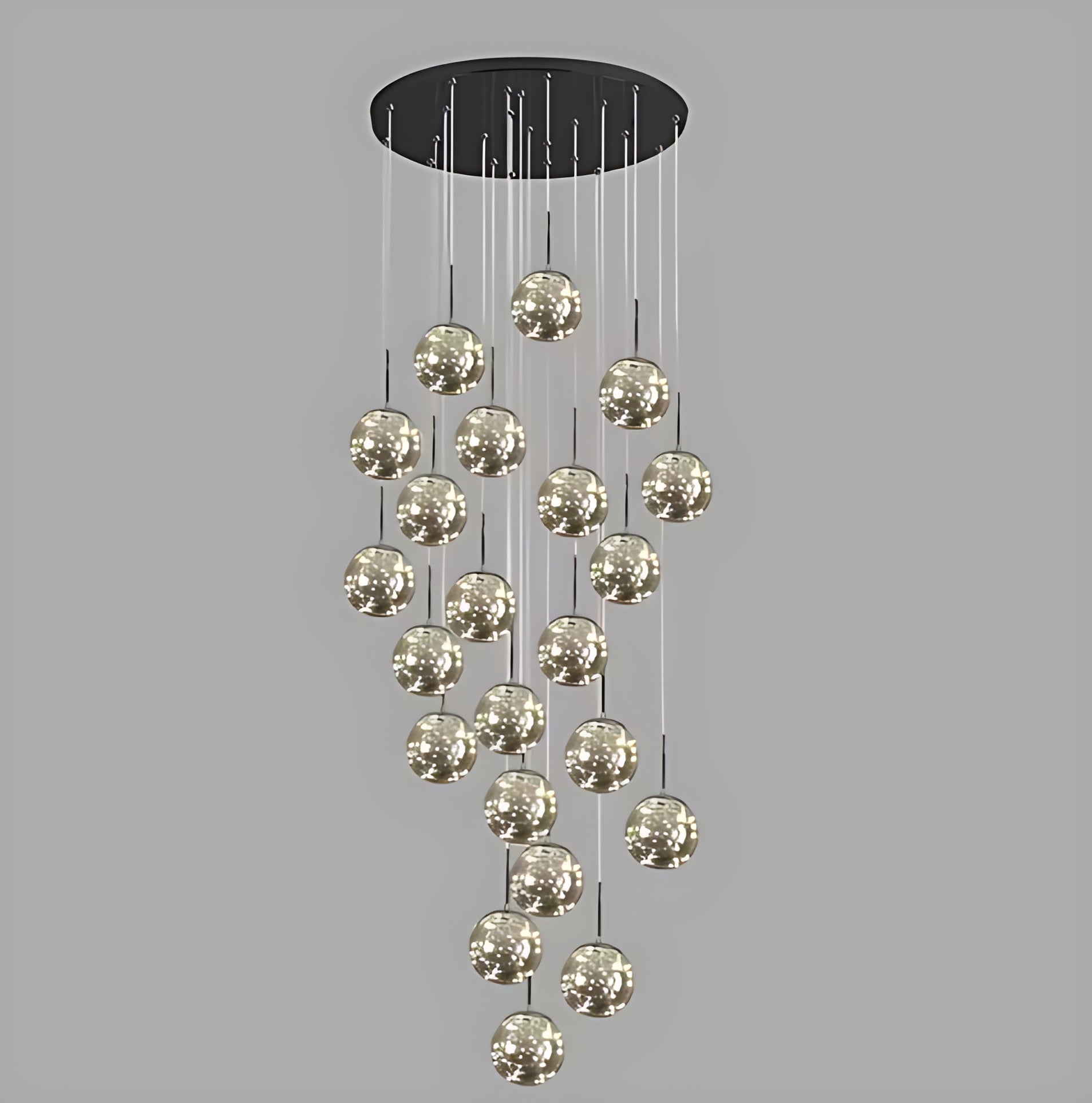 LED Ball Pendant Light Chandelier For Staircase / Ruchi
