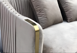Modern Velvet Sofa Set For Living Room / Ruchi