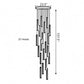 Black Modern LED Pendant Lighting / Ruchi