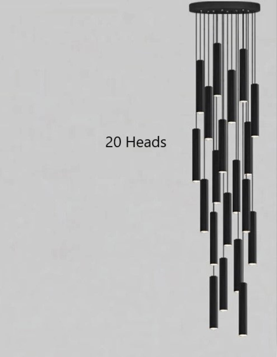 Black Modern LED Pendant Lighting / Ruchi