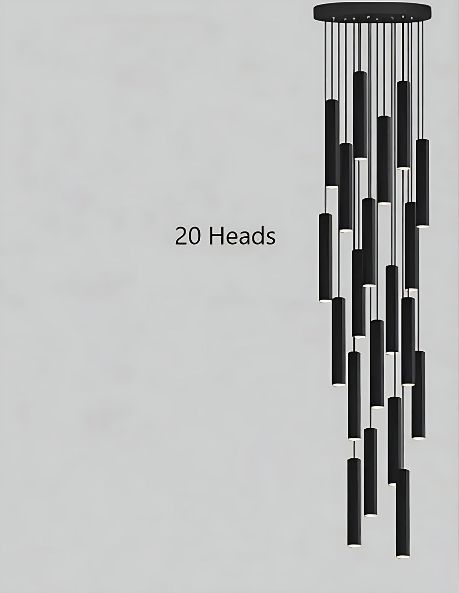 Black Modern LED Pendant Lighting / Ruchi