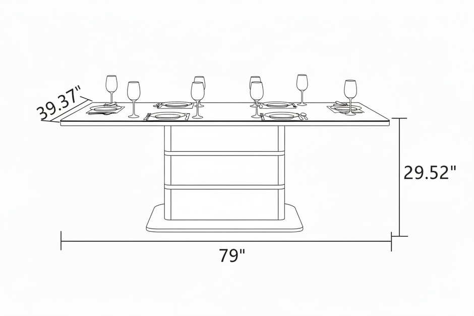 Modern Wooden Dining Table Set