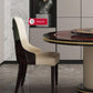 Round Wooden Dining Table Set With Lazy Susan / Ruchi