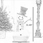Christmas Snowman Metal Decorations With LED / Ruchi