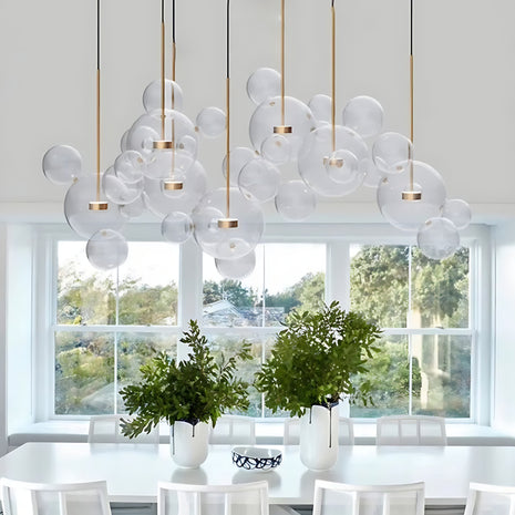 Bubble Shaped LED Glass Pendant Lighting / Ruchi