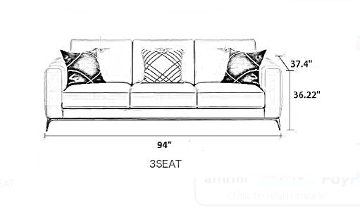Luxury Leather Sofa Set For Living Room