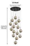 LED Ball Pendant Light Chandelier For Staircase / Ruchi