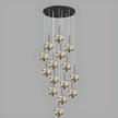 LED Ball Pendant Light Chandelier For Staircase / Ruchi