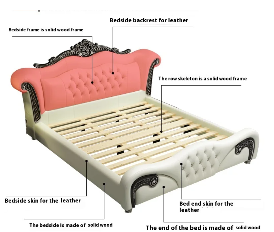 Royal European Leather Bed / Ruchi 
