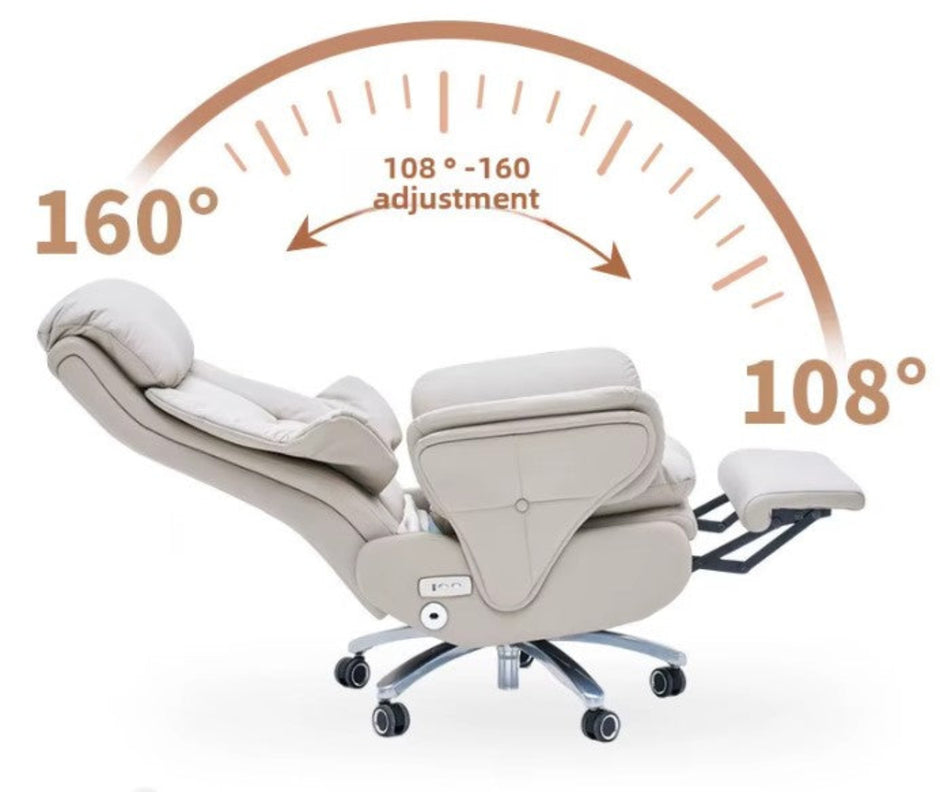 Power Recliner Leather Smart Office Chair